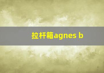 拉杆箱agnes b